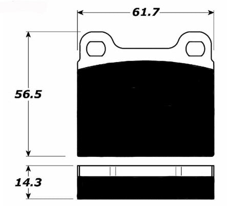 Porterfield Brake Pads for 1969 BMW 2002 w/2 Piston Caliper