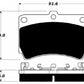 Porterfield Brake Pads for 1986 MAZDA 323 R/Disc