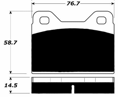Porterfield Brake Pads for 1970 BMW 1800