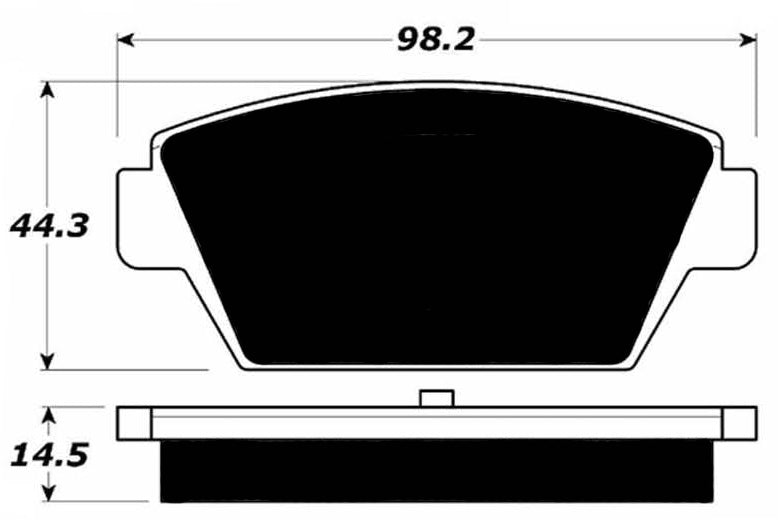 Porterfield Brake Pads for 1992 EAGLE TALON TSi TURBO 2WD