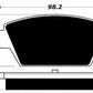 Porterfield Brake Pads for 1993 EAGLE TALON TSi TURBO 2WD