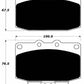 Porterfield Brake Pads for 1989 MAZDA RX 7 w/Vented Rear Disc