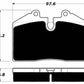 Porterfield Brake Pads for 1990 FERRARI 348 TS