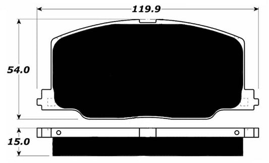 Porterfield Brake Pads for 1991 TOYOTA CAMRY