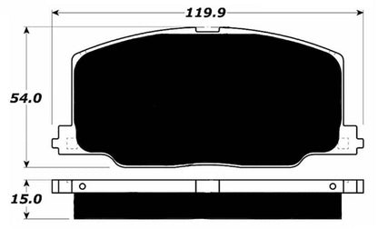 Porterfield Brake Pads for 1990 LEXUS ES 250