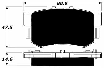 Porterfield Brake Pads for 1997 HONDA ACCORD Coupe SE