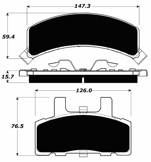 Porterfield Brake Pads for 1998 GMC YUKON 4WD 2DR 10" Rear Shoe
