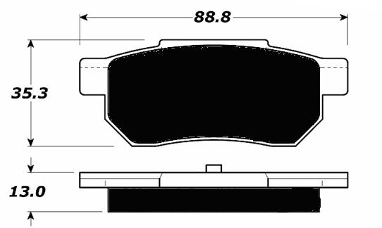 Porterfield Brake Pads for 1990 ACURA INTEGRA