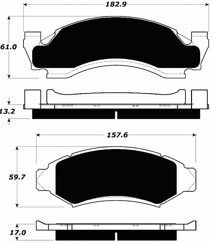 Porterfield Brake Pads for 1990 FORD F150 4WD