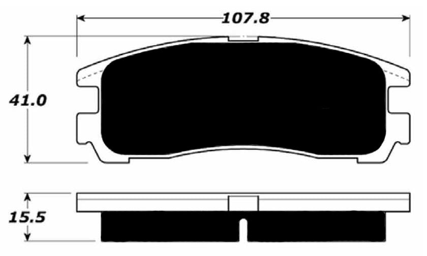 Porterfield Brake Pads for 1999 CHRYSLER SEBRING Coupe