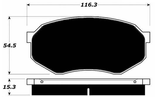 Porterfield Brake Pads for 1989 TOYOTA Pickup 2WD 1/2 Ton Caliper Cast F18Q