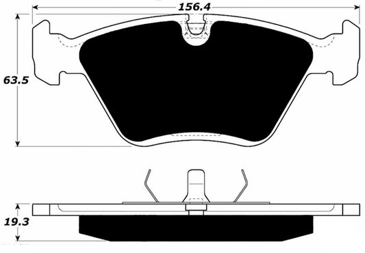 Porterfield Brake Pads for 1990 BMW 750iL