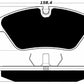 Porterfield Brake Pads for 1983 PORSCHE 928