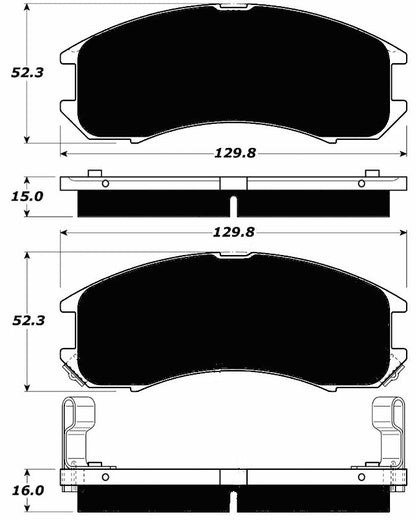 Porterfield Brake Pads for 1990 MAZDA 626 R/Drum