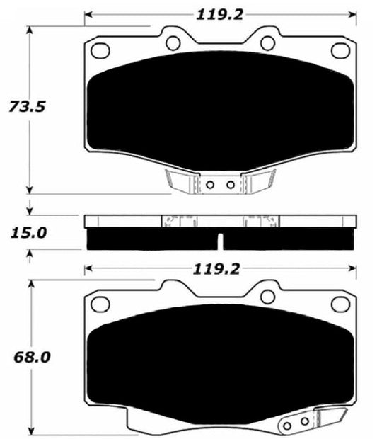 Porterfield Brake Pads for 1988 TOYOTA 4RUNNER V6