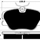Porterfield Brake Pads for 1984 MERCEDES-BENZ 190E 2.3L 16V