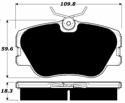 Porterfield Brake Pads for 1989 MERCEDES-BENZ 300D W124
