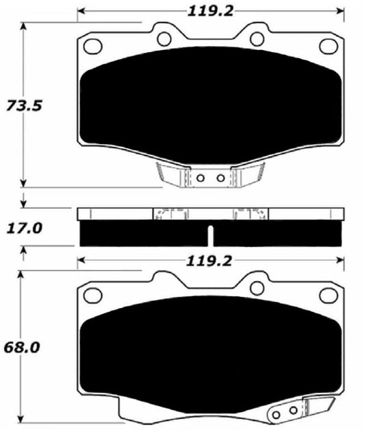 Porterfield Brake Pads for 1996 TOYOTA 4RUNNER