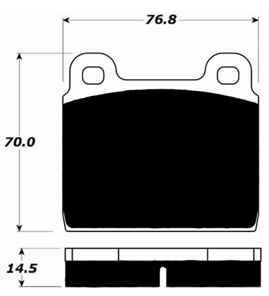 Porterfield Brake Pads for 1965 BMW 2000 CA