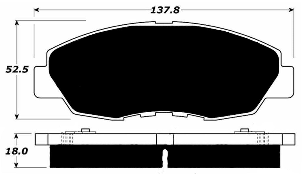 Porterfield Brake Pads for 1995 HONDA ACCORD Coupe DX