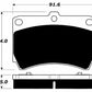 Porterfield Brake Pads for 1992 MAZDA PROTEGE SOHC eng