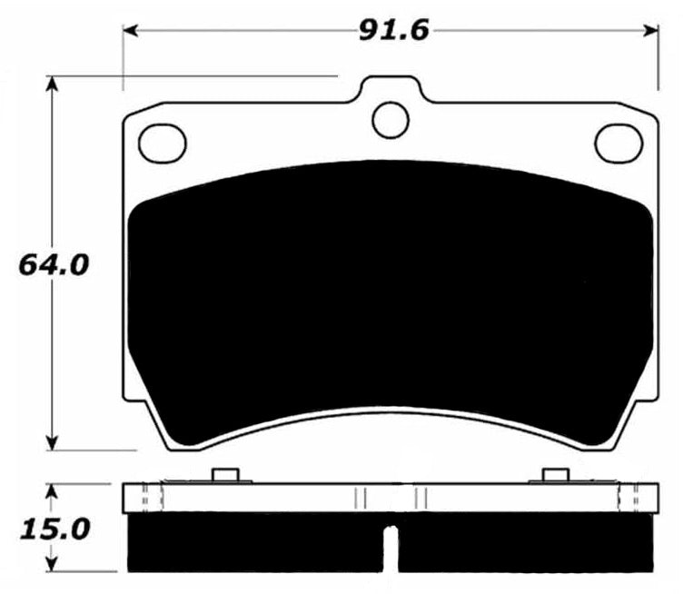 Porterfield Brake Pads for 1996 FORD ESCORT SOHC 1.9L F/Cal. Cast 22-13