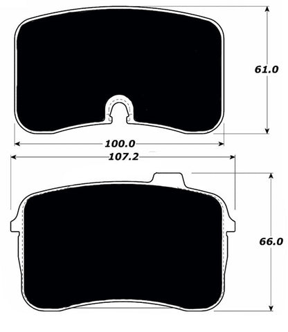 Porterfield Brake Pads for 1990 AUDI V8 Quattro ATE F/Caliper