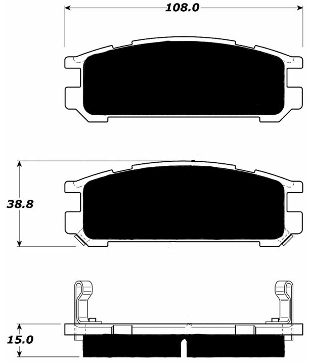 Porterfield Brake Pads for 1997 SUBARU LEGACY SEDAN L