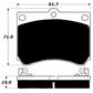 Porterfield Brake Pads for 1999 FORD ESCORT w/Rear Discs
