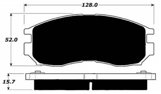 Porterfield Brake Pads for 1999 MITSUBISHI Mirage 14" Wheels