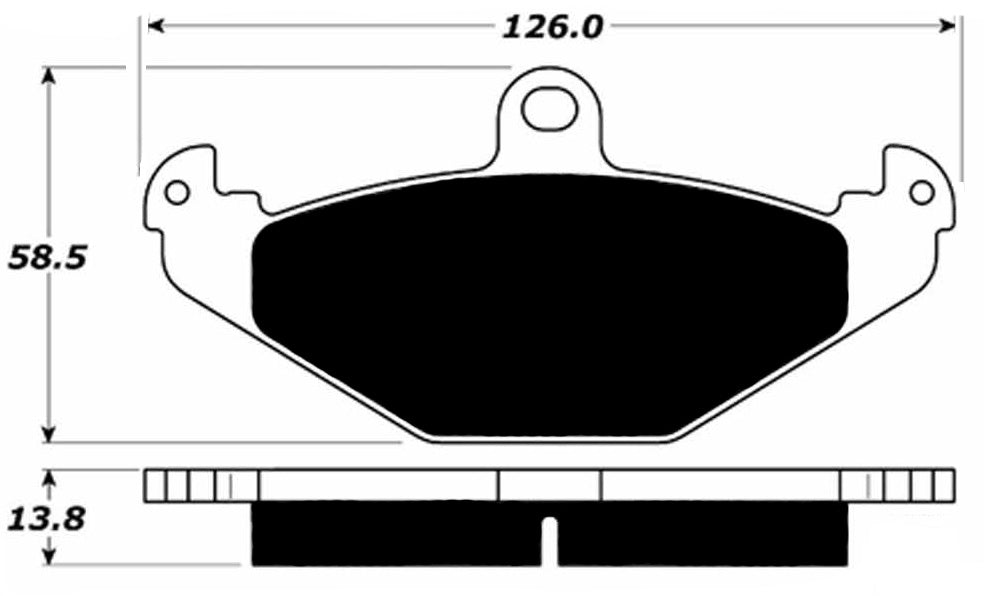 Porterfield Brake Pads for 1996 DODGE VIPER