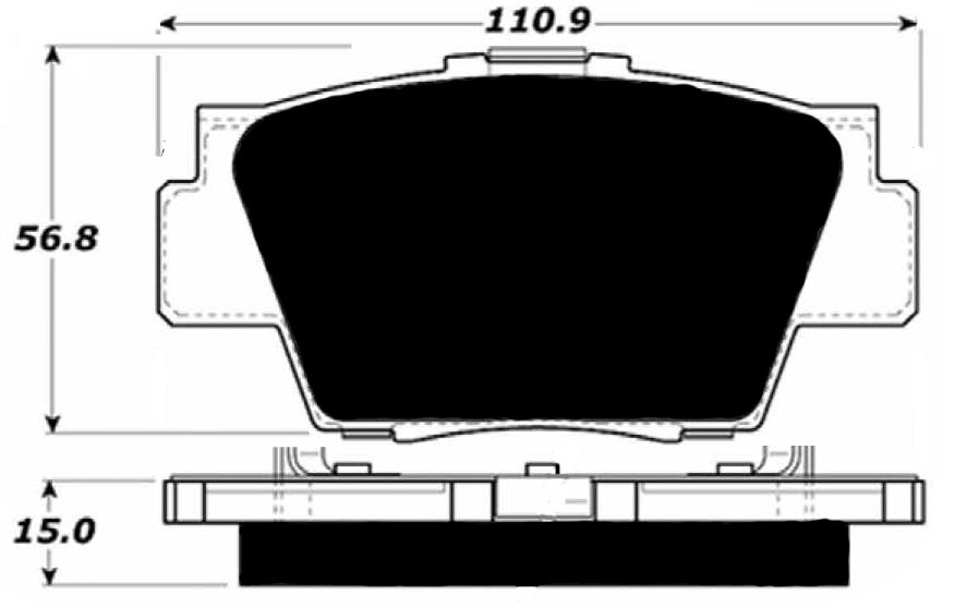 Porterfield Brake Pads for 1991 ACURA NSX