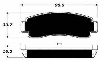 Porterfield Brake Pads for 1991 NISSAN NX Coupe SE w/o ABS