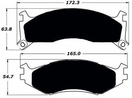 Porterfield Brake Pads for 1994 DODGE SPIRIT R/Disc 14" Wheel