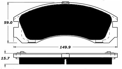 Porterfield Brake Pads for 1999 MITSUBISHI Montero Sport  2WD
