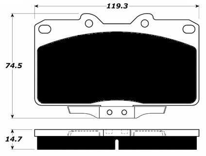 Porterfield Brake Pads for 1993 DODGE STEALTH 4WD
