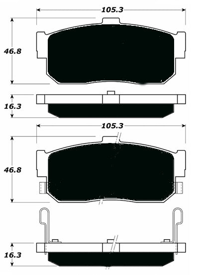 Porterfield Brake Pads for 1997 NISSAN ALTIMA
