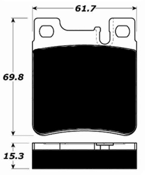 Porterfield Brake Pads for 1999 MERCEDES-BENZ S320 Girling Front Cal