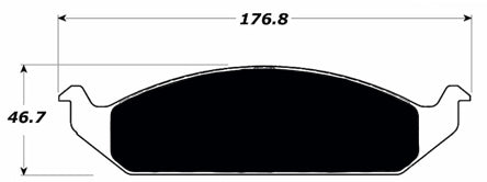 Porterfield Brake Pads for 1998 DODGE STRATUS Sedan w/Rear Drums