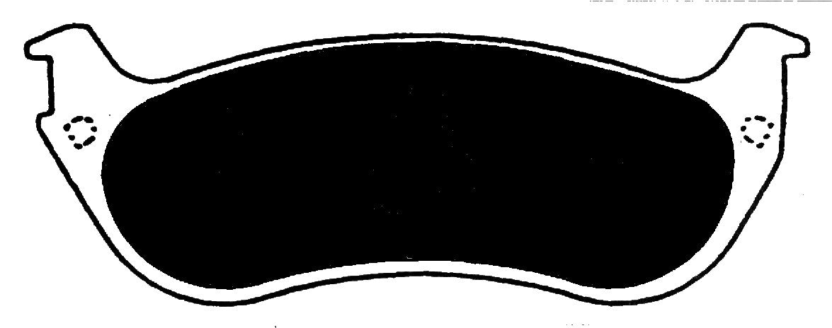 Porterfield Brake Pads for 1997 LINCOLN TOWN CAR Phenolic Piston