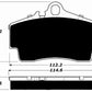 Porterfield Brake Pads for 2000 PORSCHE Boxster