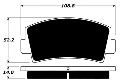 Porterfield Brake Pads for 1977 MAZDA RX 4
