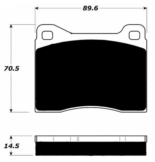 Porterfield Brake Pads for 1969 BMW 2002Ti