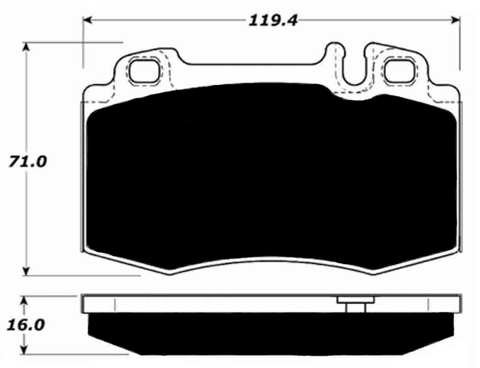 Porterfield Brake Pads for 2009 MERCEDES-BENZ E350 Sport Sedan