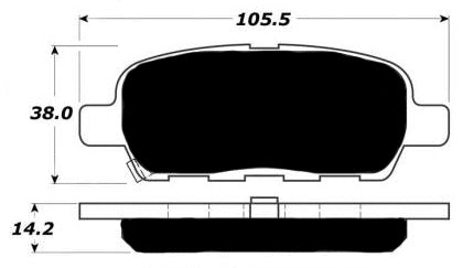 Porterfield Brake Pads for 2015 INFINITI Q40
