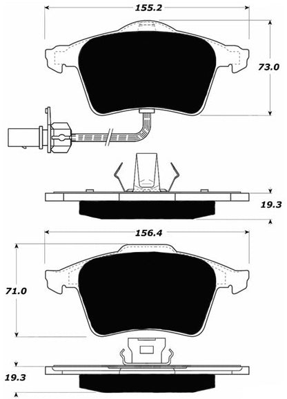 Porterfield Brake Pads for 2008 AUDI A4 Quattro - 3.2L Wagon