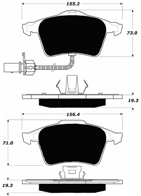 Porterfield Brake Pads for 2011 AUDI A6 Quattro - Turbo 3.0L