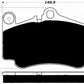 Porterfield Brake Pads for 2012 PORSCHE 911 GTS w/Iron Discs