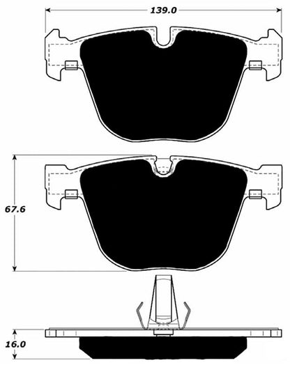 Porterfield Brake Pads for 2006 BMW M6 - w/ Iron Discs