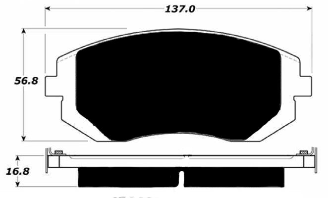 Porterfield Brake Pads for 2007 SUBARU LEGACY SEDAN 2.5i